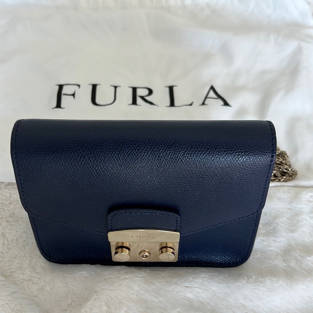 Furla Metropolis Leather Crossbody Mini